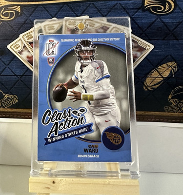  Topps 2025 Signature Class Class Action CA-25 Cam Ward RC Tennessee Titans 
