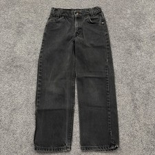 Levi's 550 Relaxed Fit Youth Boys 9R Black Jeans Made USA
