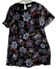 Show Me Your MuMu Jenner Metallic Floral Dress SZ XSmall City Nights Glimmer