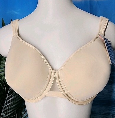 UNDEROUTFIT Ultimate Coverage Bra Underwire Adjustable Straps 42D Sand