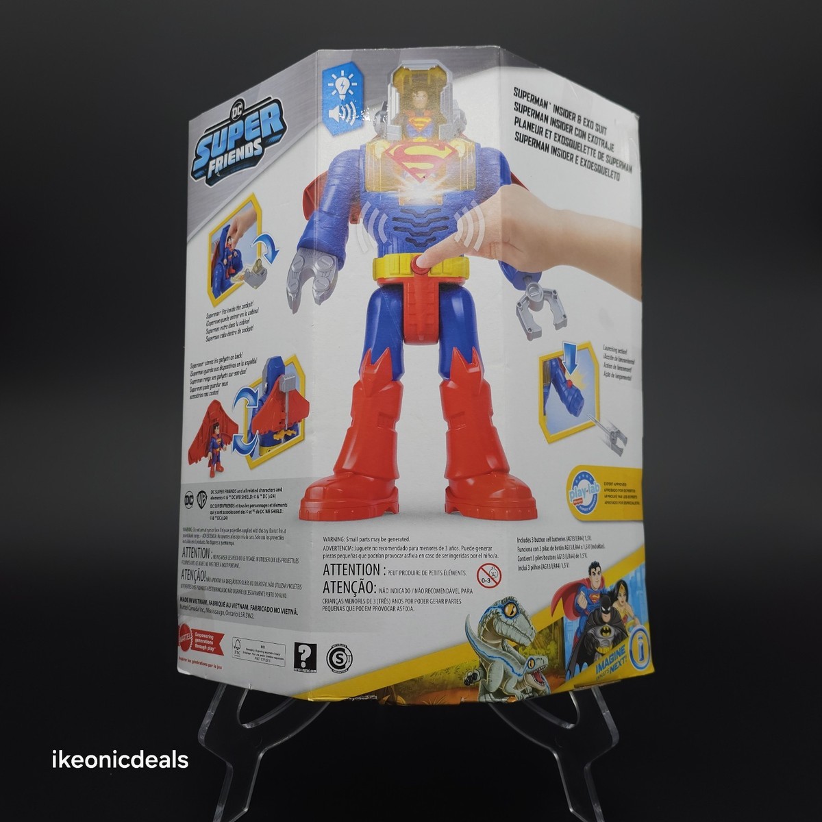 Imaginext DC Super Friends Superman Insider & Exo Suit Robot with