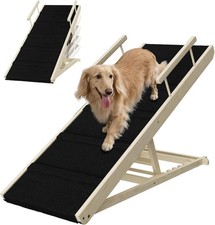 whiffee Dog Ramp for Bed,Adjustable 5-Height