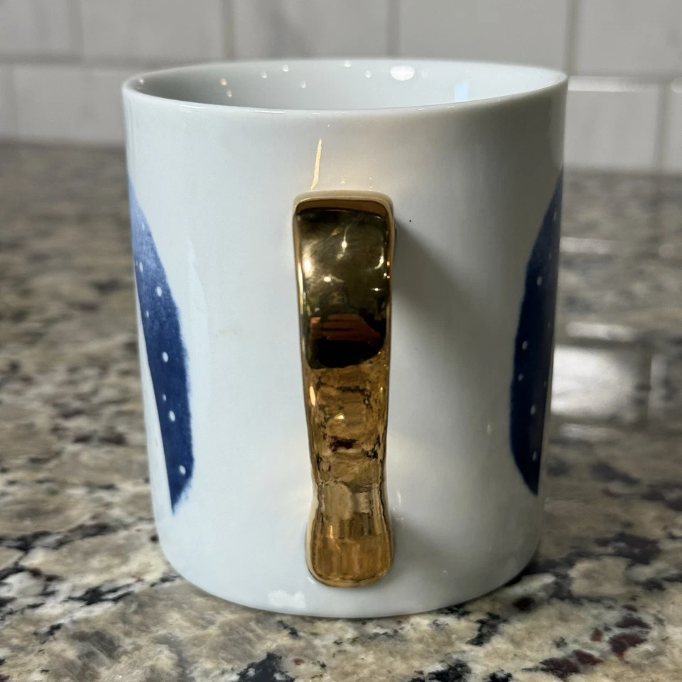 Taza de porcelana Ciroa con mango dorado Love taza de café oso polar Foto 4 de 4