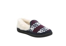 Clarks Women  s Snowflakes Slippers Faux Fur Leather Upper Size 9