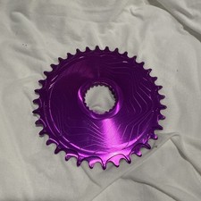 New ALUGEAR 34T Shimano Direct Mount MTB Chainring Boost 3dv Purple