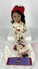 Judy Porter Chocolate Resin BJD 12" Doll Brielle in PJs Dolls Mag Artist Paint