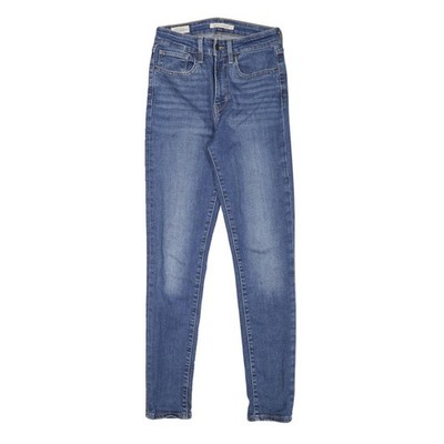 Levi's Damen Jeans blau Slim Skinny Denim Medium W24 L28 Classic Fit Reißverschluss