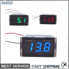 Waterproof Monitor 12V Battery Meter 2.5-30V DC Auto Gauge Digital Voltmeter LED