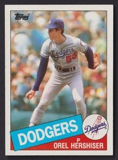 1985 TOPPS - OREL HERSHISER - ROOKIE CARD R.C. - #493. rookie card picture