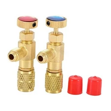 R12 R410 Refrigerant Charging Valve, R12 R22-1/4“ Male to 1/4” Female, R410 
