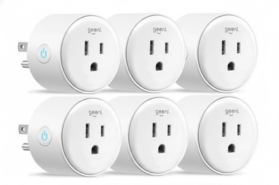 Geeni DOT (6 Pack) Smart Wi-Fi Outlet Plugs with Voice Control