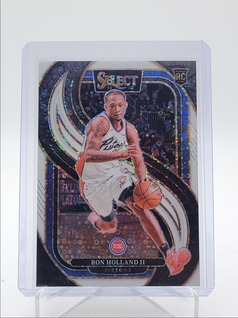 RON HOLLAND II 2024 SELECT PREMIER LEVEL ROOKIE WHITE DISCO RC /75 Q4115