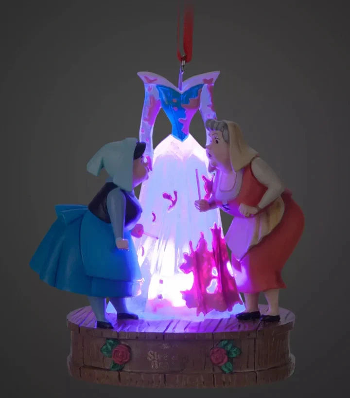 Sleeping Beauty Flora and Merryweather Light Up Living Magic Sketchbook Ornament - Image 3 of 4