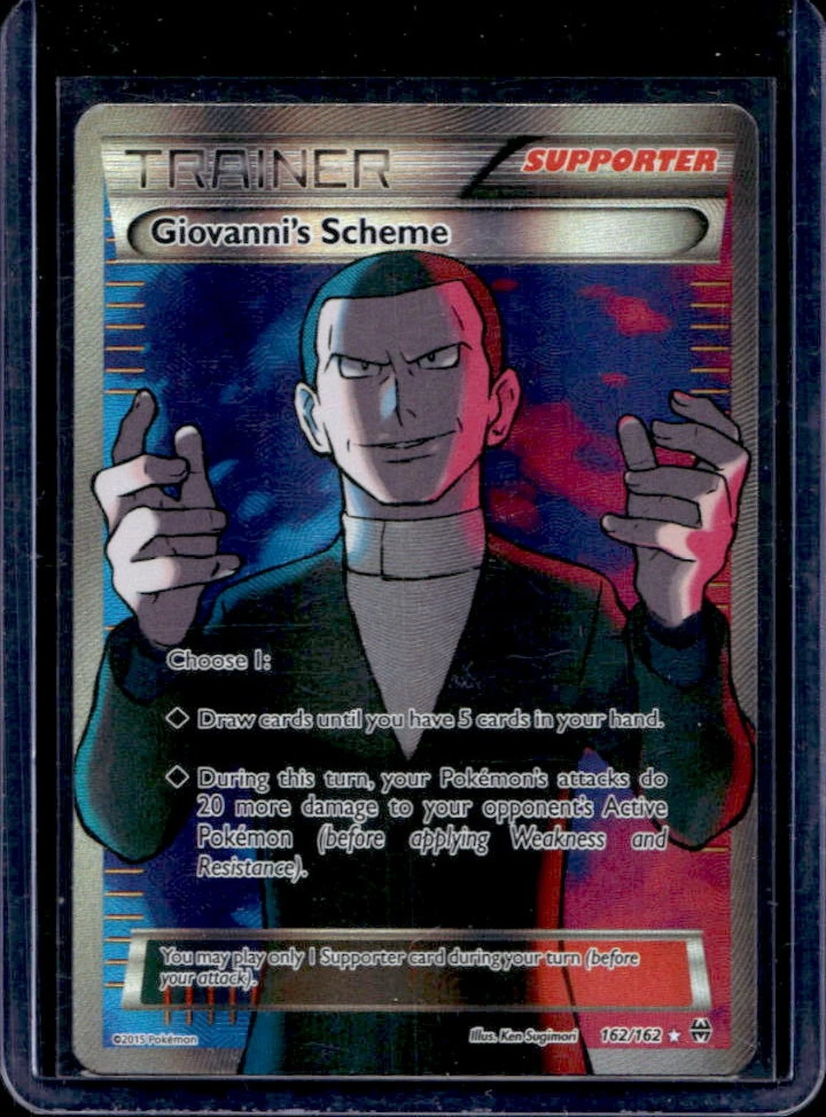 2015 Pokemon XY BREAKthrough Giovanni's Scheme #162/162