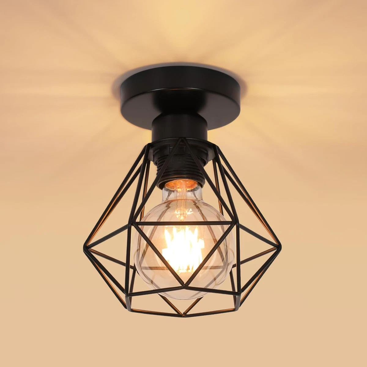 Lampadario a Sospensione Moderno Design Industriale Lampada Paralume in