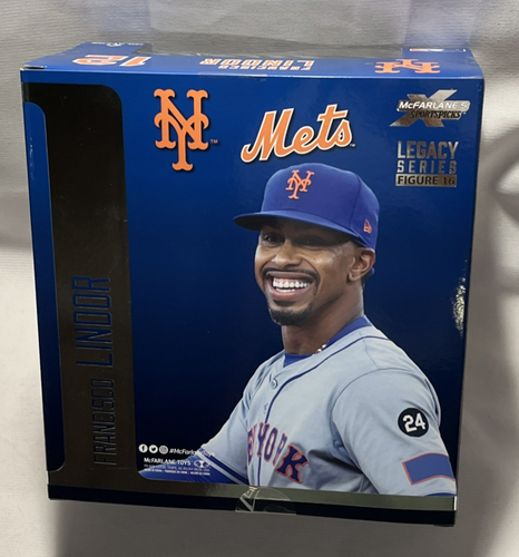 McFarlane MLB SportsPicks * Francisco Lindor (New York Mets) * 7in Posed Fig - Picture 4 of 5
