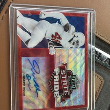 2021 Leaf Metal Draft State Pride Joseph Ossai #SP-JO2 /3Red White Blue Auto