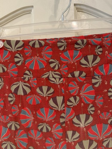 LULAROE LEGGINGS RED PARASOL UMBRELLAS TALL & CURVY TC Vintage Retired - Picture 10 of 11