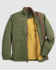 johnnie-O Juno Quilted Snap Jacket Mens Mangrove (7852589)