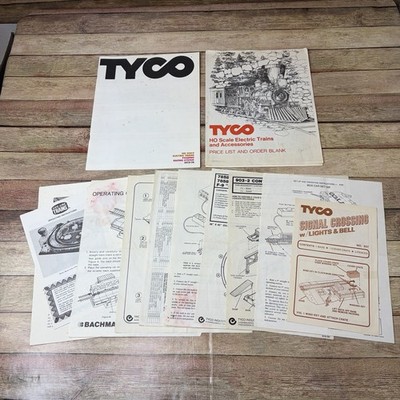 Vtg TYCO Electric Trains Assembly & Operation Instructions Guide LOT 1970s 80s