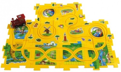 JAMARA, Dynamisches Zoo-Zug-Puzzle - 11 Teile, , JAM460303