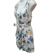 ASOS BNWT Playsuit Size 8 Blue Yellow Pink White Floral Sleeveless Belted Ladies
