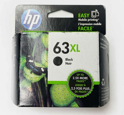 #ad #ad New HP 63 XL Black Ink Cartridge High Yield Genuine OEM Original Sealed. 2027 $46.50
