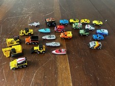 Micro Machines Galoob Lot Of 24 Military Coast Guard Boat Airplane Construction