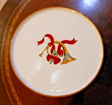 Charlton Hall By Kobe 10" Diameter Pedestal Cake Holiday Christmas Vintage China