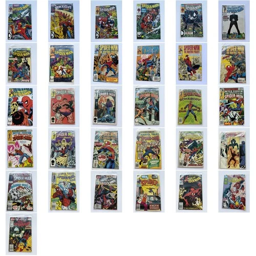 Spider-Man Comic Book Lot 31 Issues Marvel Amazing Spectacular Web 80s 90s