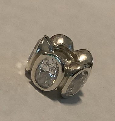 Pandora SS Clear Oval Lights Charm Bead (301)790311CZ
