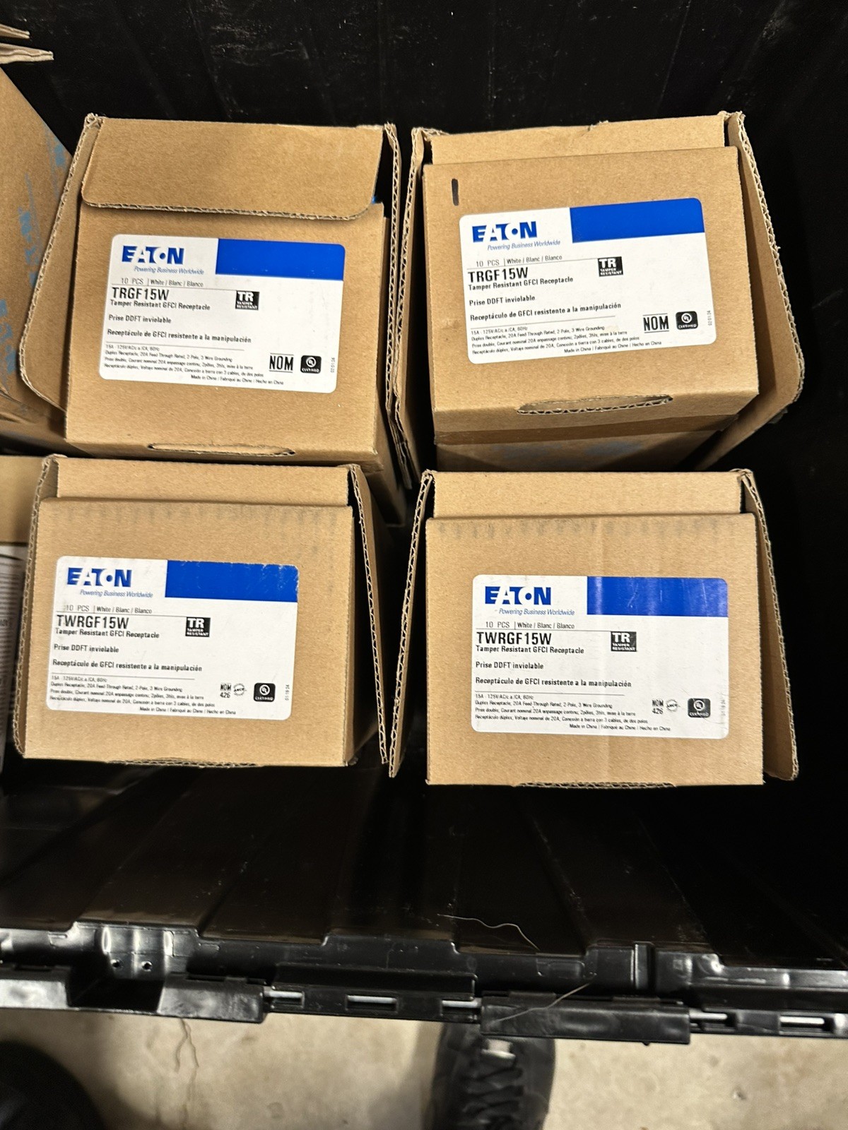 Eaton 15A WR/TR White GFCI Decorator Outlet &ndash; Customer Ret