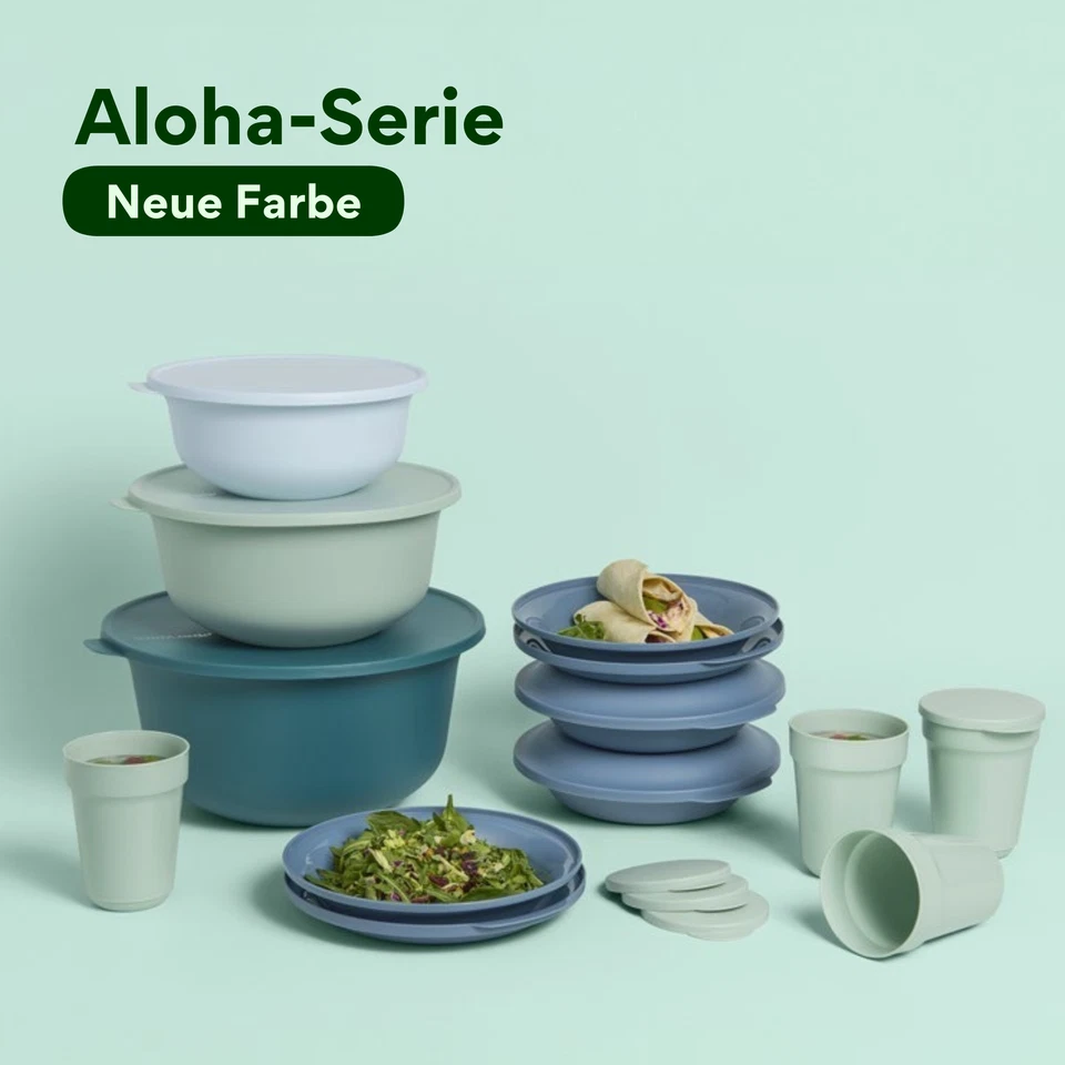 Tupperware Aloha Einz. 450ml 1L 2L 4L 7,5L 12L Tassen Becher Salatschüssel Peng - Bild 2 von 4