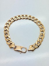 9ct Yellow Solid Gold Curb Bracelet – 10.0mm – 8 ½"