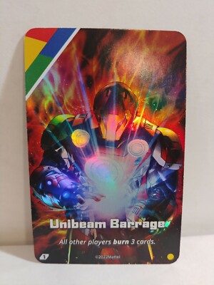 UNO Ultimate Card Game Marvel 2022 Unibeam Barrage Foil Rare