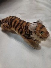 Vintage Steiff Stuffed Animal Mohair Running Tiger Plush Circus