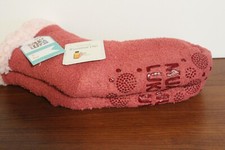 MUK LUKS Cabin Socks Treated with Eucalyptus Oil, M stretch, fleece lined