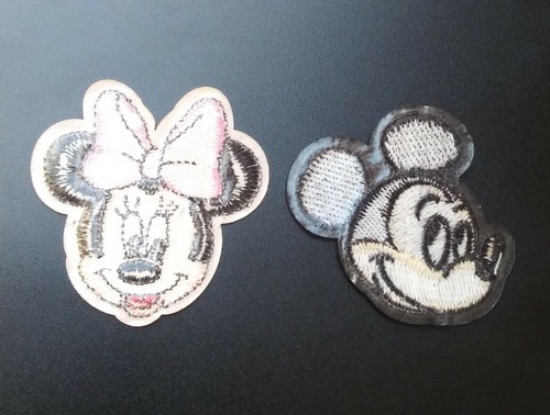 Mickey & Minnie Mouse Köpfe Nähen/Aufbügeln bestickt handgenäht selten Patch Lot - Bild 2 von 10