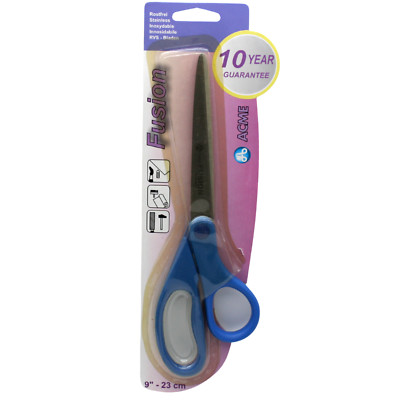Acme 9'' Fusion Left or Right Hand Use All Purpose Straight Shears Scissors