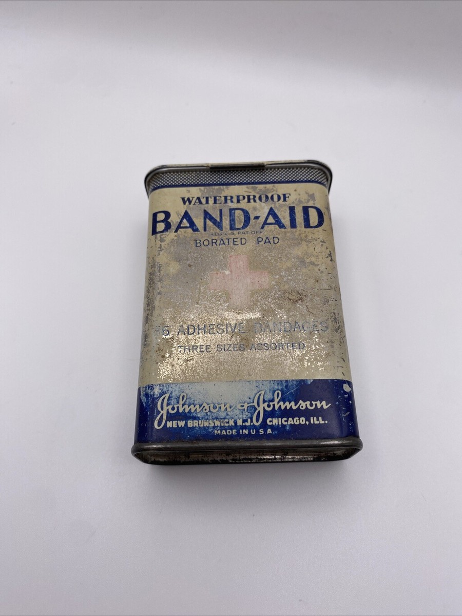 JOHNSON&JOHNSONバンドエイド缶 band aid tin / アンティークバンドエイド缶 JOHNSON&JOHNSON
