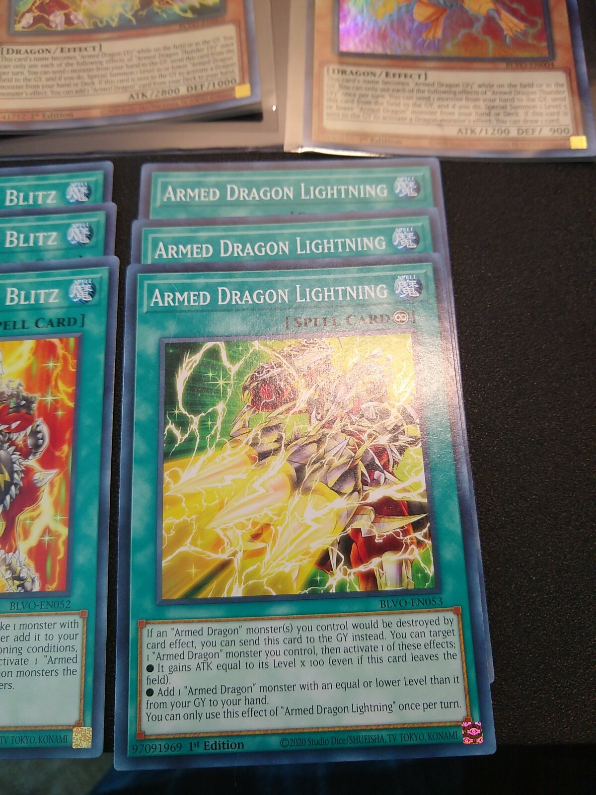 Mavin  Armed Dragon Thunder LV3/ LV 5/LV7 PLAYSET Super Rare In