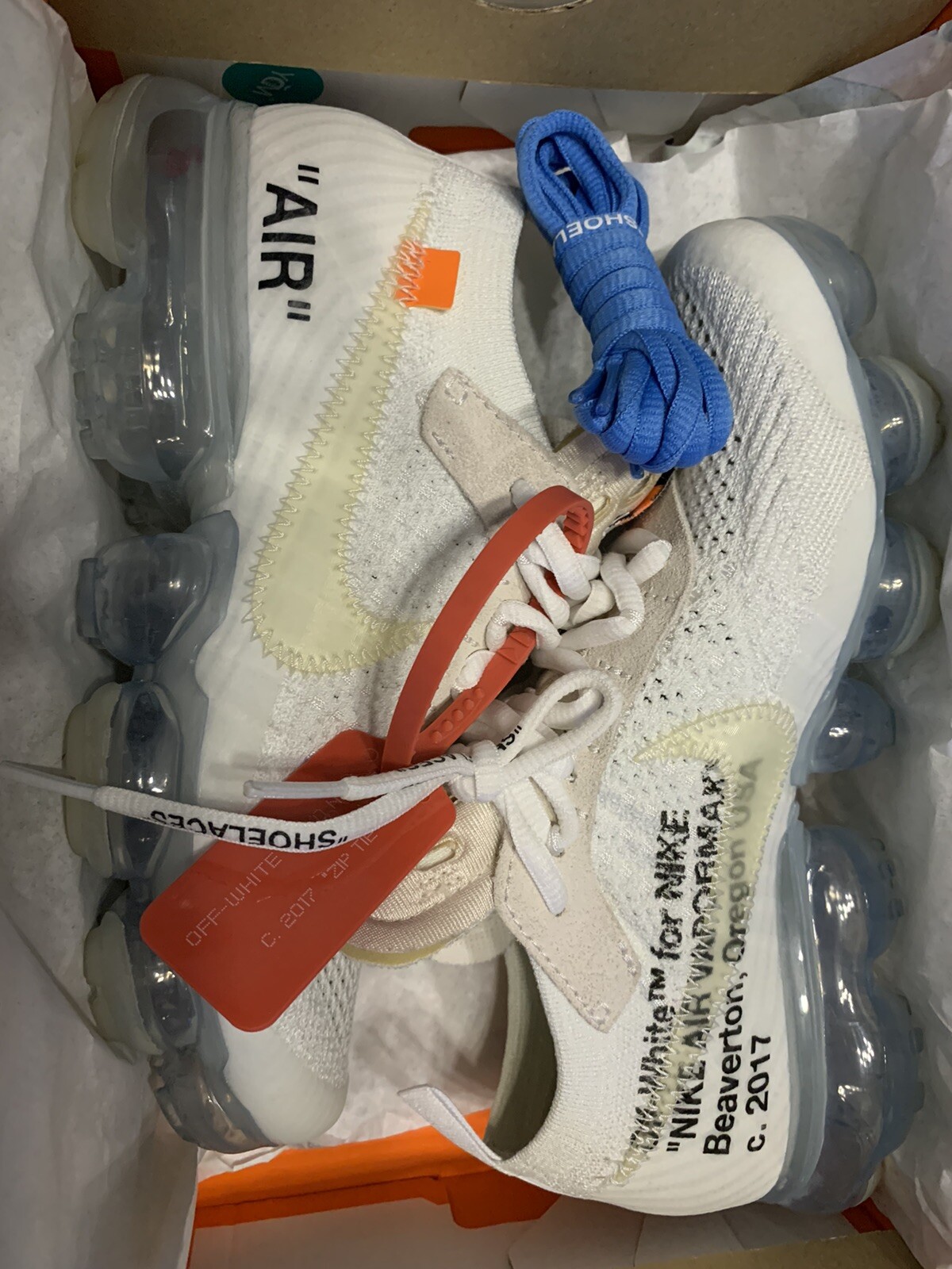 NIKE x OFF Weiß Vapormax Gr. 37,5 NIKE x OFF Weiß Vapormax Gr. 37,5