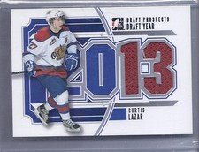 2013 ITG DRAFT PROSPECTS CURTIS LAZAR GAME USED DRAFT YEAR JERSEY 05 SENATORS
