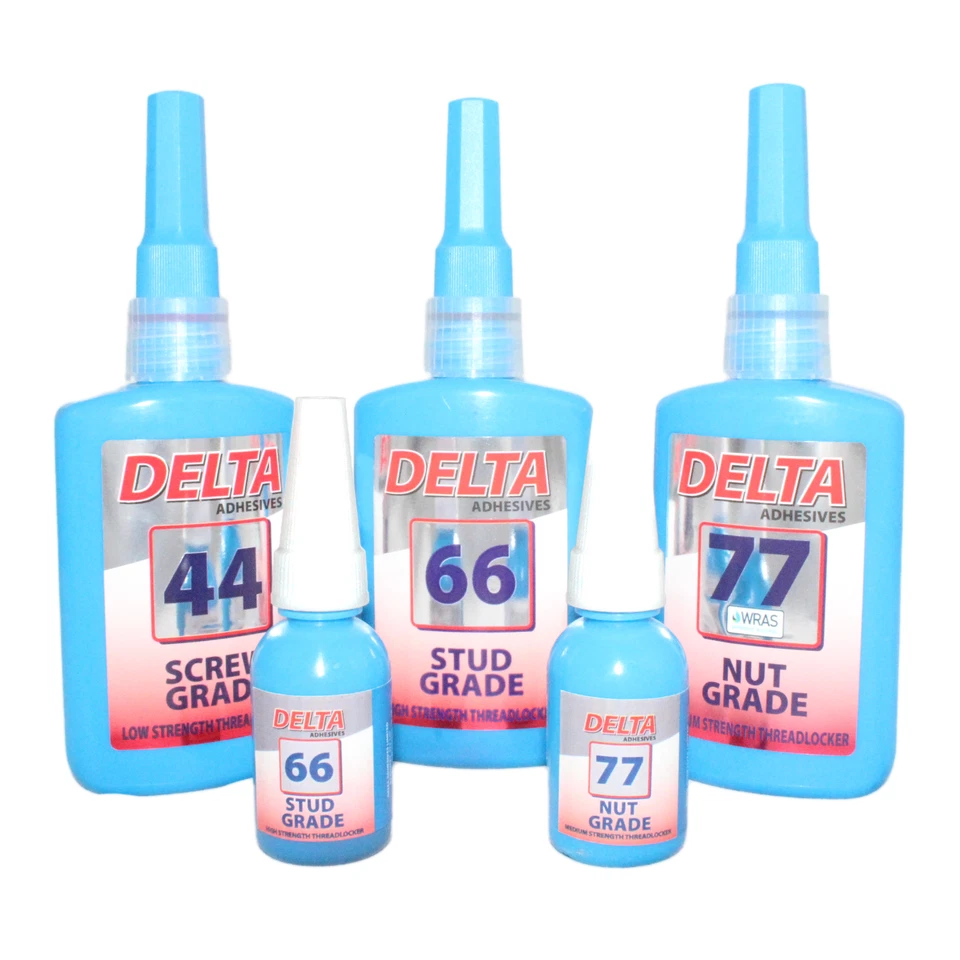 Delta Thread Locking / Threadlock Adhesives / Super Glue (44 66 77 / 50ml 10ml)