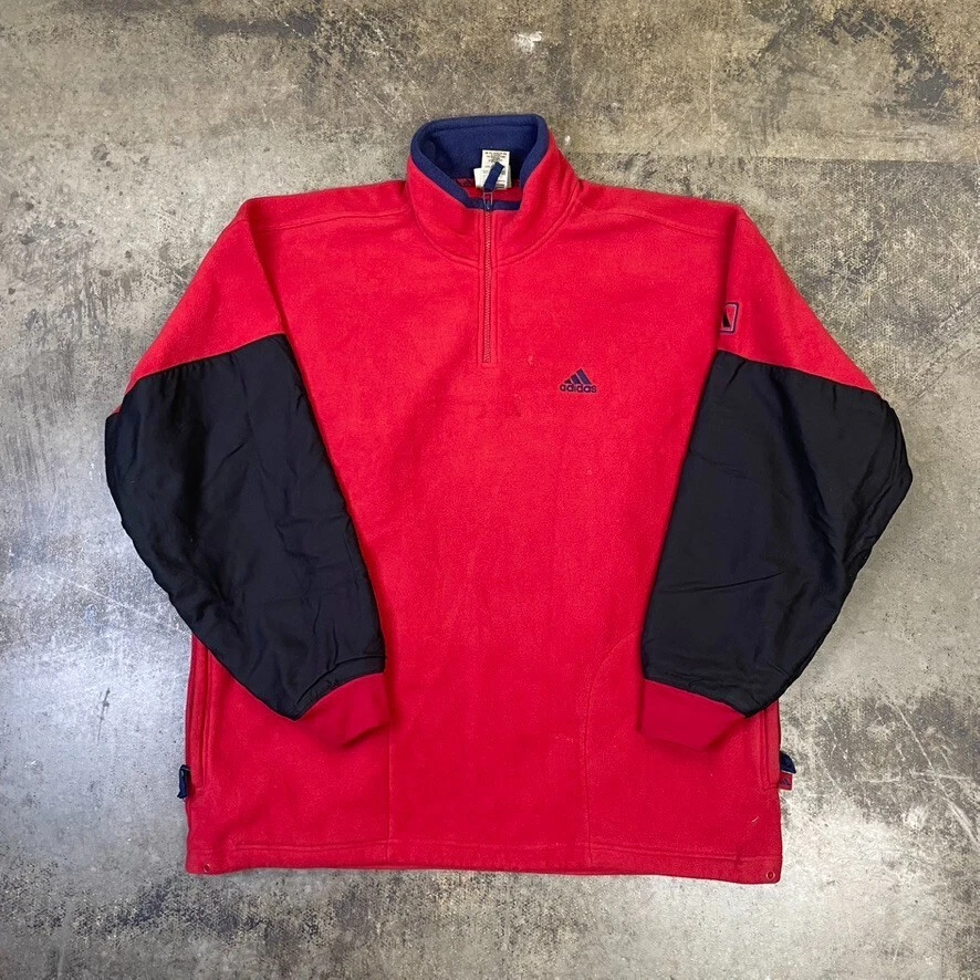 Red and cheap black adidas jumper