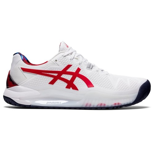 Asics Gel Resolution 8 LE - SIZE 9.5 - 1041A292-110 Classic Red Hard Court Navy - 第 1/7 張圖片