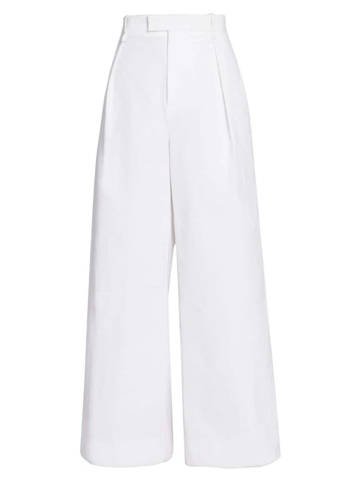 BOTTEGA VENETA Wide White Trousers $1490