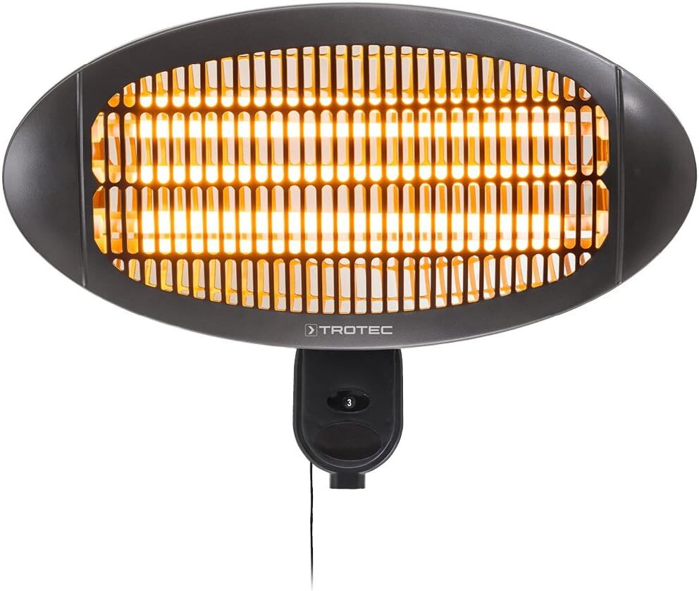 TROTEC Stufetta a raggi infrarossi IR 2000 S Stufa (2.000 Watt) faretto...