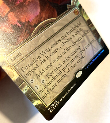 破滅の眺望/Tarnation Vista　レイズド foil 英語 MTG Tarnation Vista SHOWCASE FOIL Thunder Junction: The Big Score