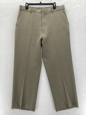 Vintage 90s Levi's Action Slacks Pants Mens 36x27 Beige Taper 100 Polyester 93